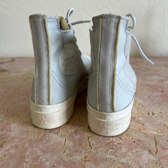 Converse Chuck 70 Plus Hightop Platform Sneaker Light Blue Unisex Men 8 Women 10 - Picture 7 of 14